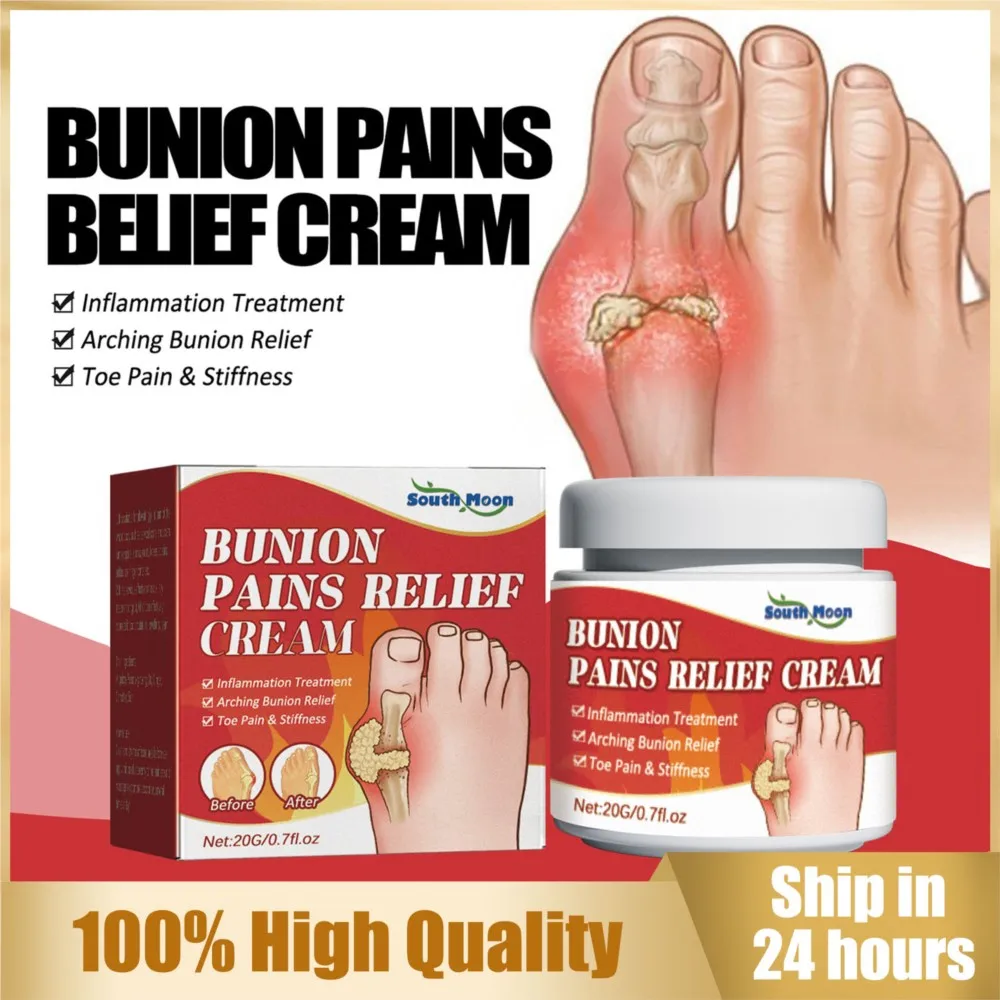 

Bunion Relief Cream Toe Joint Valgus Corrector Cream Treat Gout Limb Stiffness Arthritis Thumb Pain Anti-inflammatory Ointment