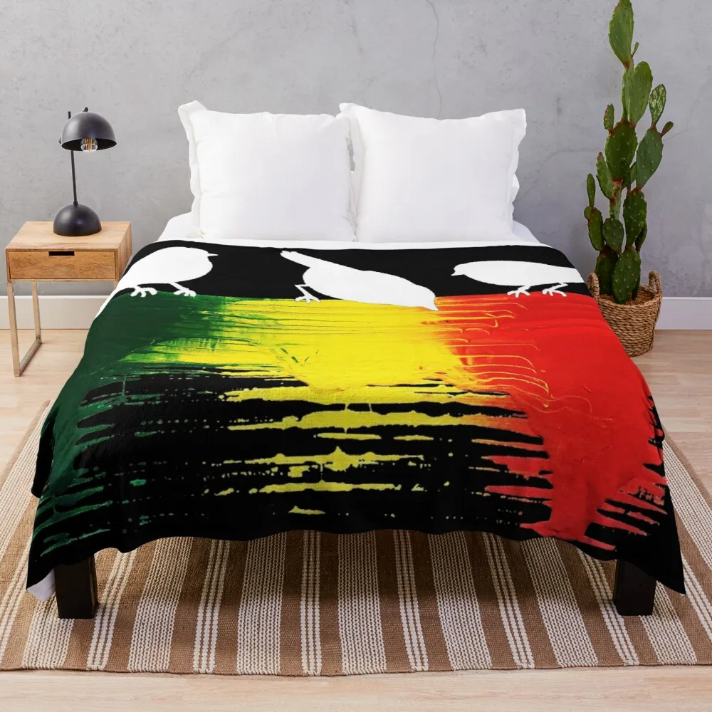 

Одеяло для волос с тремя маленькими птицами и растами