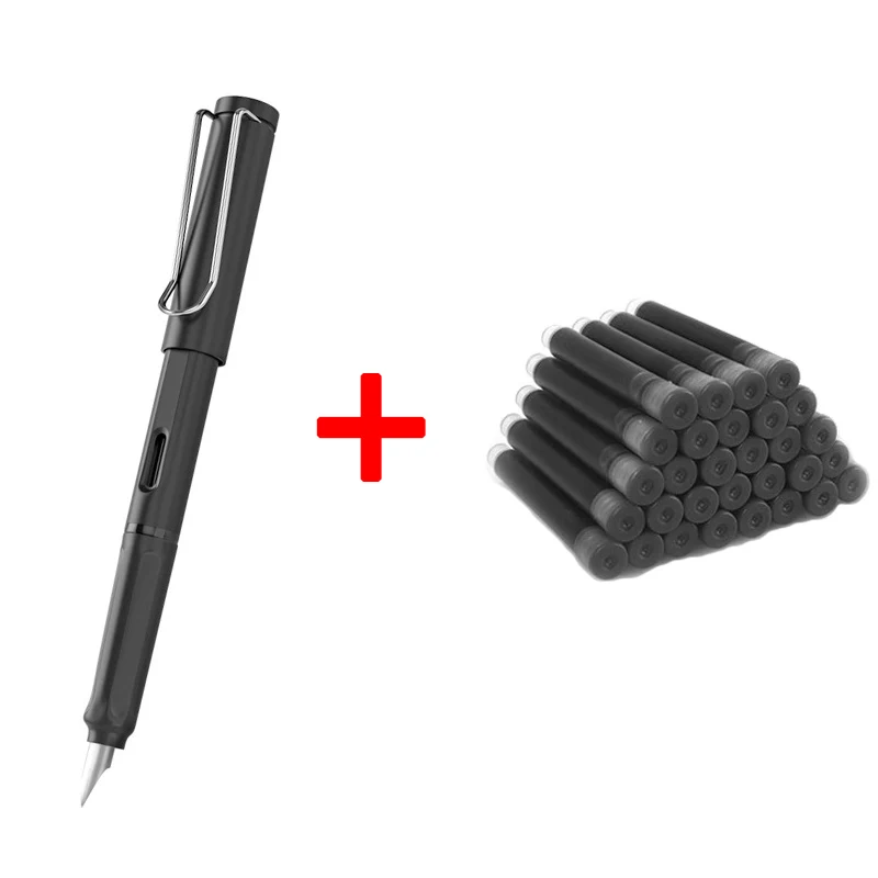 

1 Pen+10 Ink Kawaii Fountain Pen Calligraphy Multi-function Pen 0.38mm EF Nib School Supplies Stationery Pens