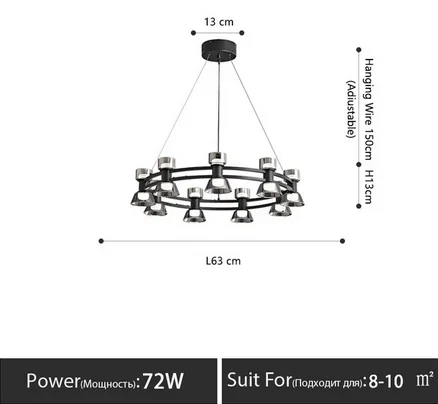 

Подвесной светильник Xiuxiu LED круглый