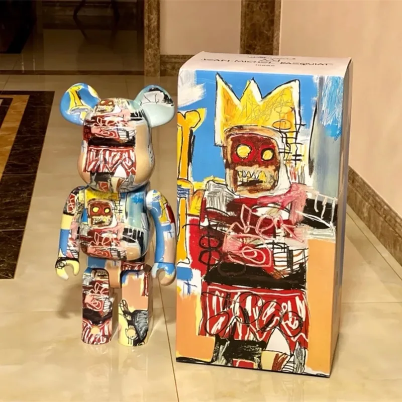 

28cm Be@rbricklys 400% Bearbrick Toy Jean-Michel Basquiat Brand New PVC Action Figure Collectible Art Toy Gifts With Box