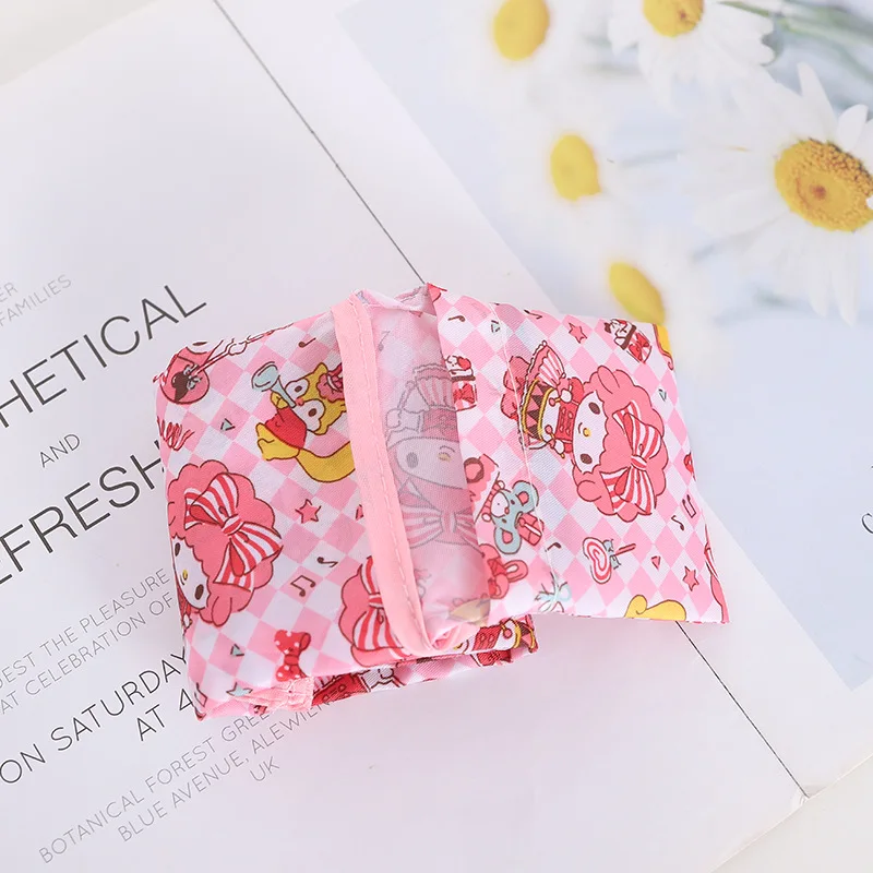 Маленькая милая складная простая портативная сумка для покупок с рисунком Hellos