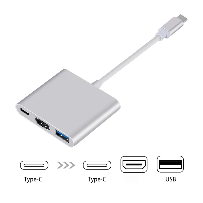 USB Type C To HDTV-compatible Adapter For MacBook  Computer Components USB 3.0 Charging Adapter Converter USB-C 3.1 Hub Adapter