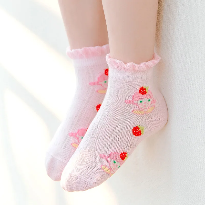 5 Pairs/Set Children socks Baby Socks Spring Mesh Thin Absorbent Ship Socks - Age Of Cuhk children's Cotton Socks
