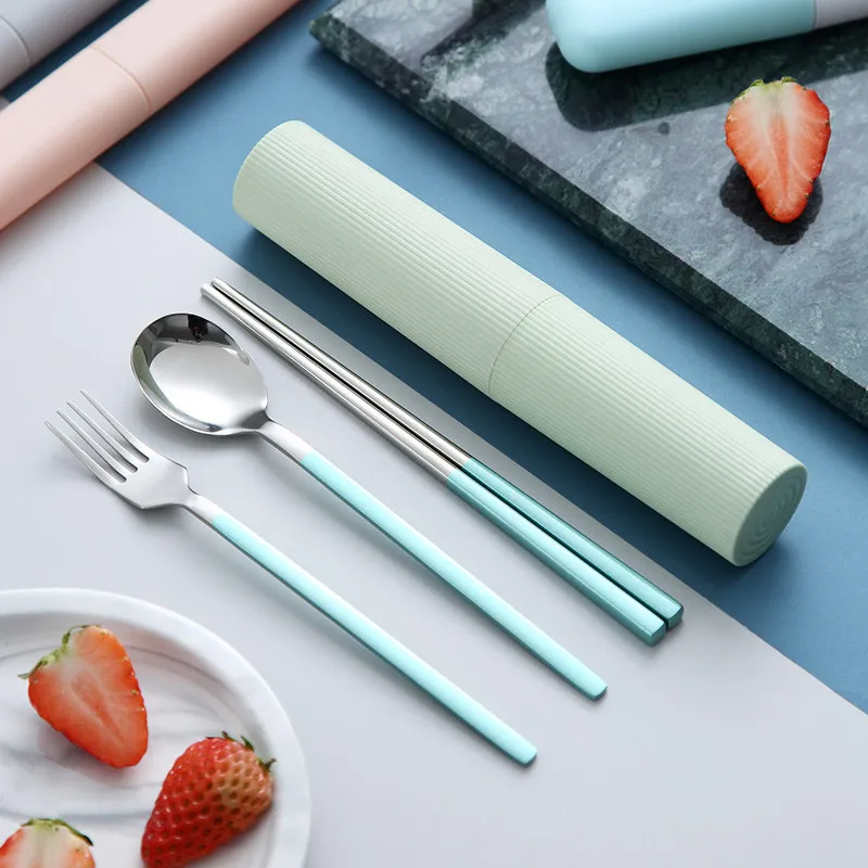 

Mirror Golden Stainless Steel Cutlery Set Fork Soup Dessert Ice Spoon Complete Dinner Dinnerware Set Chopsticks Gift Box