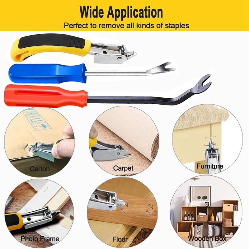 3 шт. инструмент для удаления скоб сверхмощный снятия с обивкой эргономичной