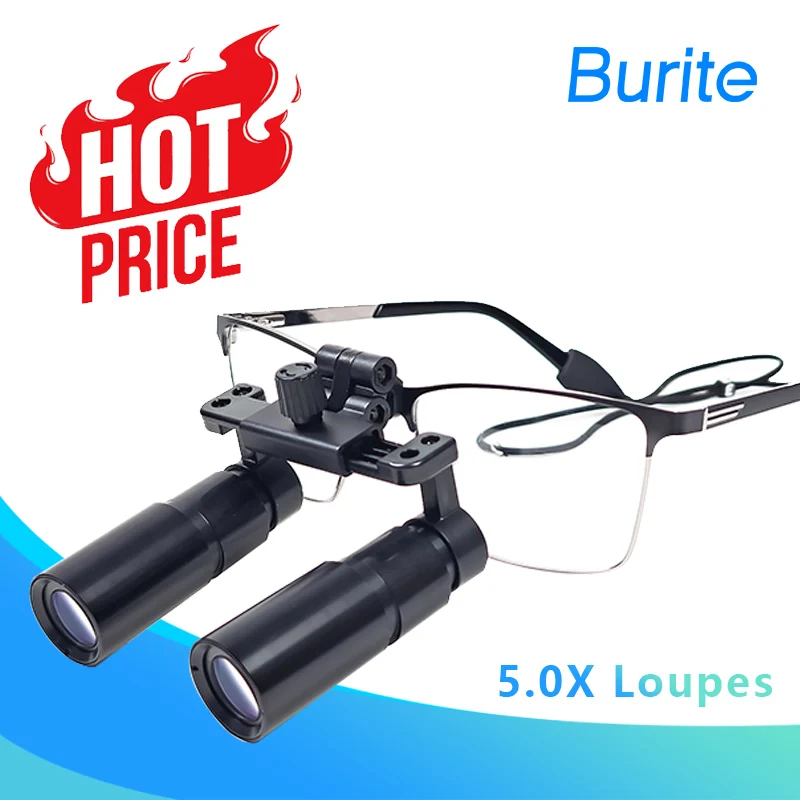 Эргономичные CE 5X черные HD стоматологические очки хирургическая лупа линза