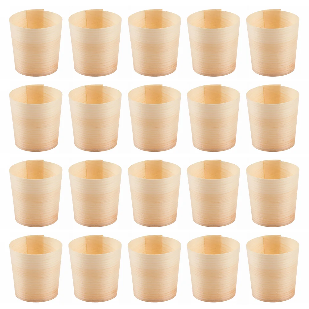 

Cups Cup Disposable Wood Wooden Dessert Drinking Party Water Coffee Tasting Mug Mugs Hot Tea Biodegradable Appetizer Serving