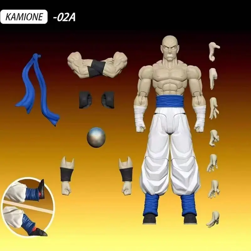 Фото Коллекционная фигурка Dragon Ball 1/12 Камионе 02a Гоуджета-кикбоксер в стиле тайского бокса, Супер Сайян, с подвижными суставами, подарок №3