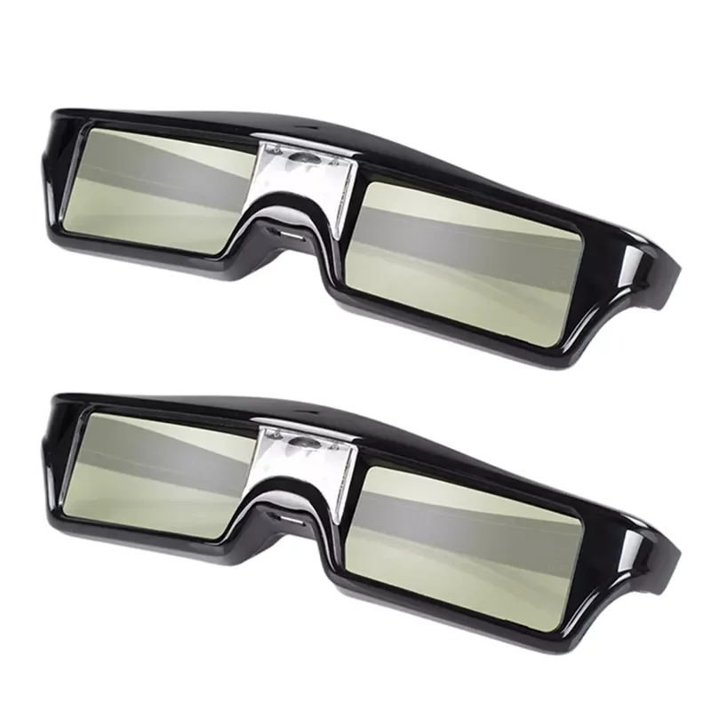 

NEW2023 2X Rechargeable Active Shutter 3D Glasses For Optoma ALL DLP Projector