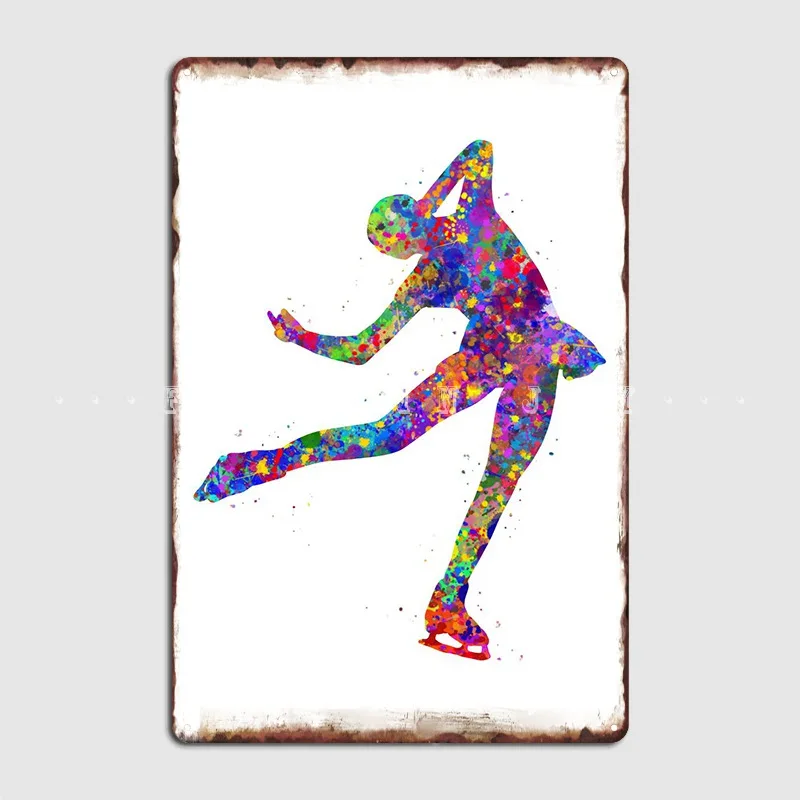 

Ледяной акварельный постер, металлические пластины, плакаты, бар, пещера, клубный дизайн, жестяной знак, плакат