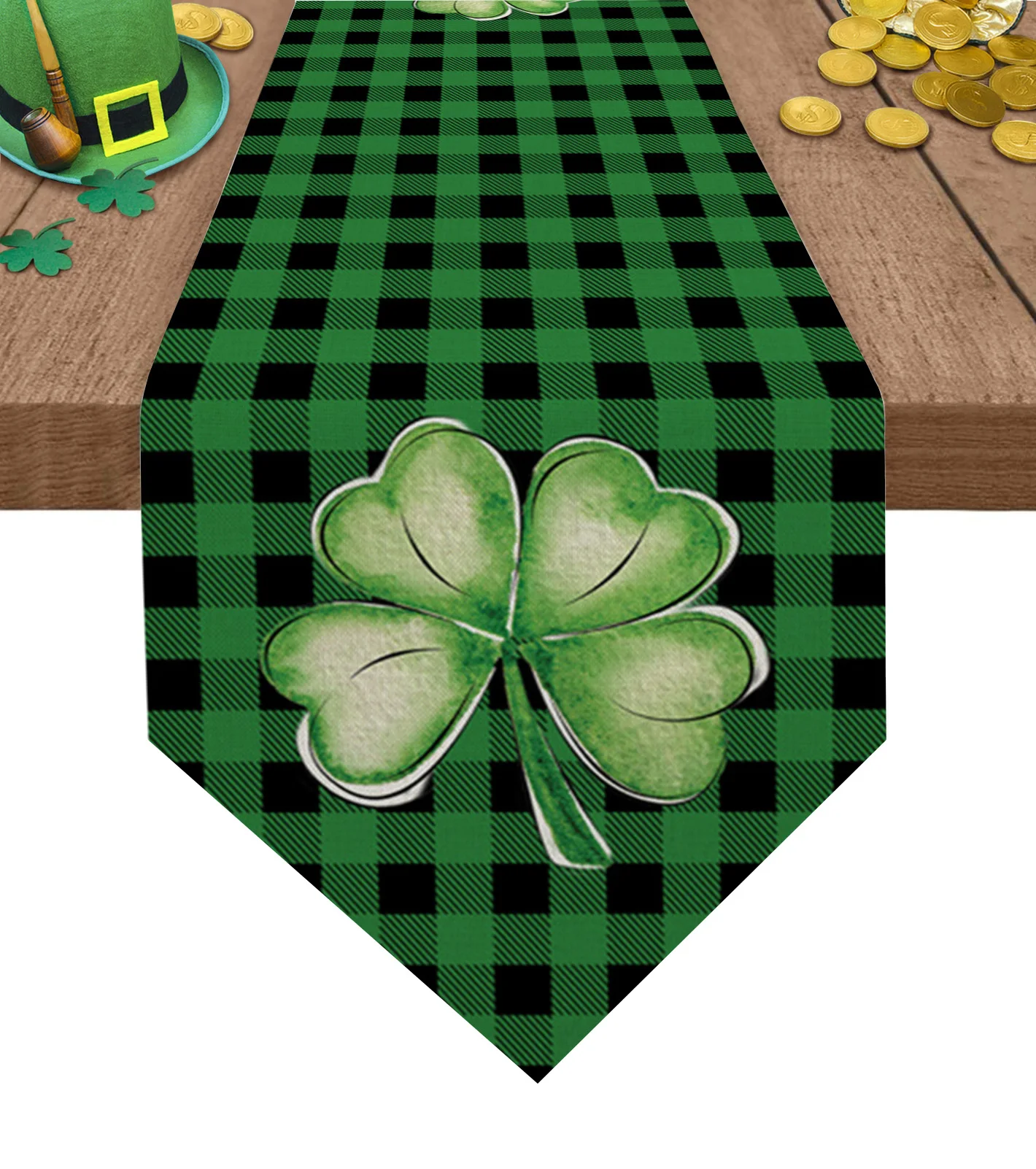 

Saint Patrick'S Day Clover Table Runners for Wedding Dinning Table Decorations Tablecloth for Home Table Coffee Table Mat