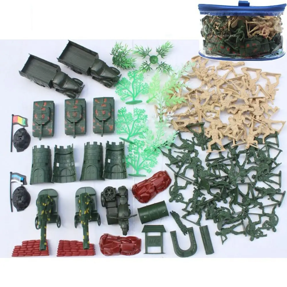 

88PCS Kids Gift 6cm 88PCS Action Figure Mens Playsets Model Building Kits Soldier Model Military Playset