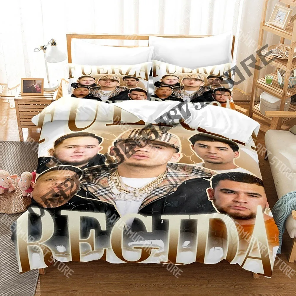 Фото Комплект постельного белья Fuerza Band Regida с 3D-печатью для мальчиков и девочек: пододеяльник и наволочка, размеры Twin, Queen, King, Full, Single, Double №2