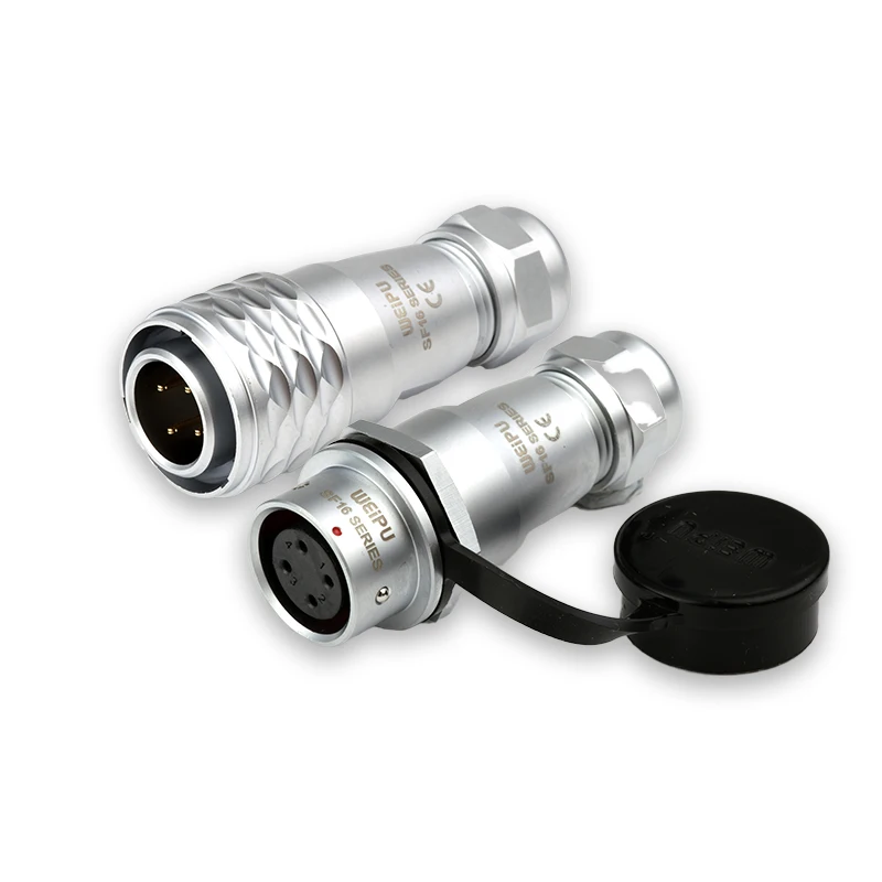 WEIPU SF16 водонепроницаемый авиационный штекер-гнездо M16 кабельный разъем 2 3 4 5 7 9 10-контактный круглый промышленный адаптер