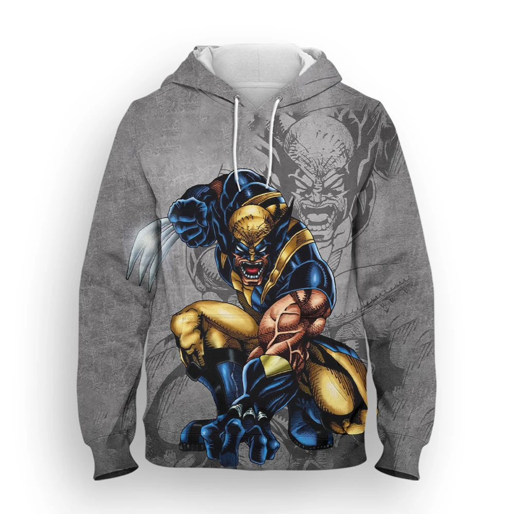 

Disney Wolverine Hoodies Cartoon Anime 3D Print Men Women Fashion Oversized Sweatshirts Hoodie Kids Pullovers Tracksuits Clothes