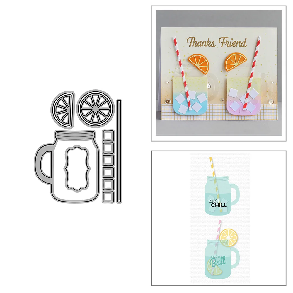 Słomiana ramka na kubek Metalowe matryce do wycinania dla albumów DIY Papierowa dekoracja kart Rzemiosło Wytłaczanie 2023. Nowe