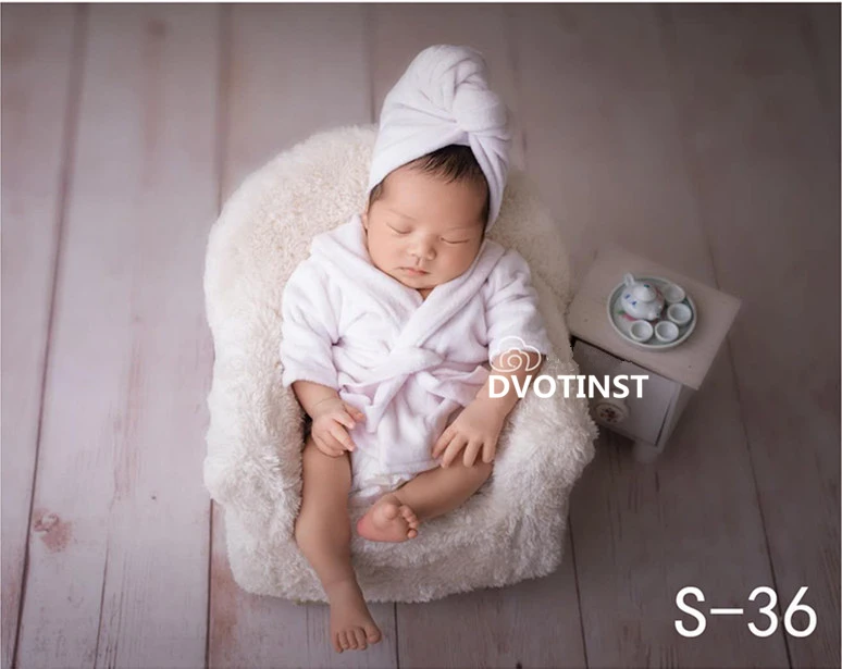Dvotinst Newborn Baby Photography Props Posing Mini Sofa Arm Chair+2pcs Pillows Poser Photo Prop Fotografia Studio