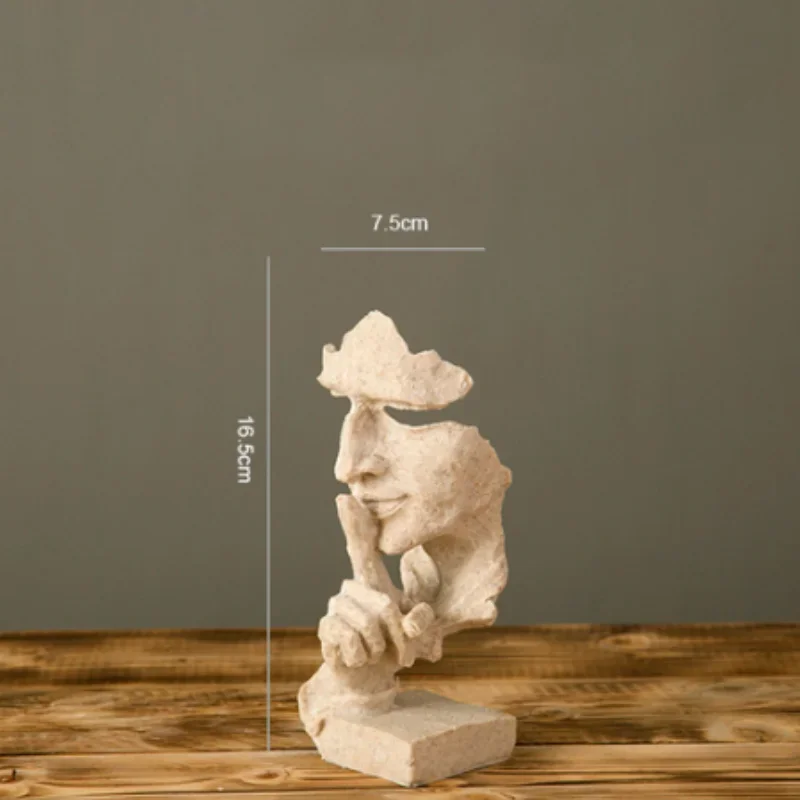 

Абстрактная фигурка из смолы "Тишина золото"