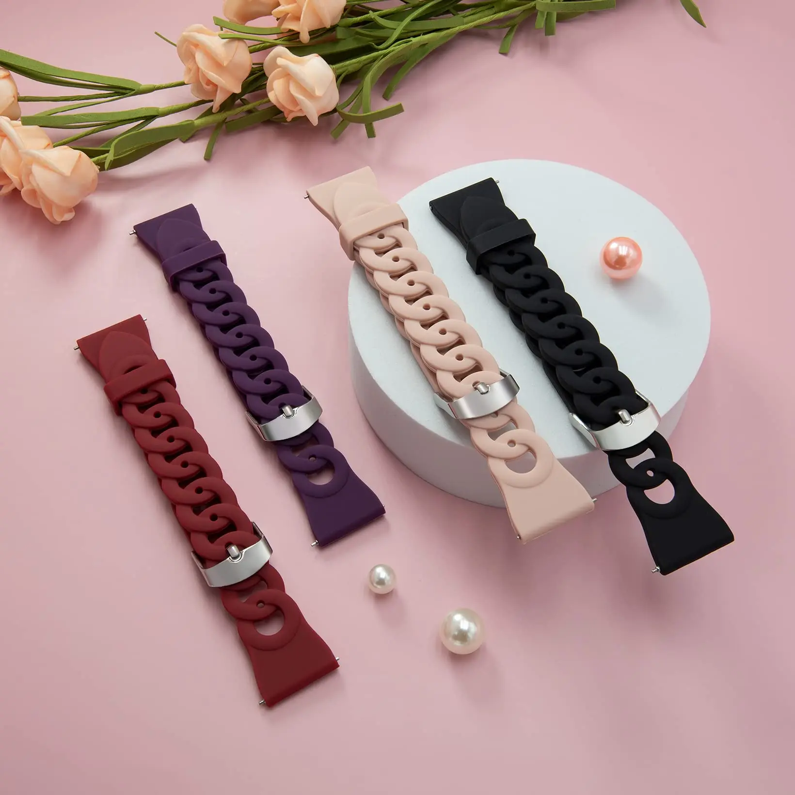 Силиконовый ремешок для Samsung Galaxy Watch 4/Classic браслет Gear S3 Active 2 45 мм 20 22 40 44 42 46 |