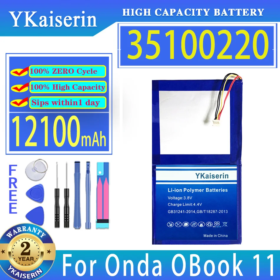 

YKaiserin Battery 35100220 (OBook11) 12100mAh For Onda OBook11 OBook 11 Laptop Batteries