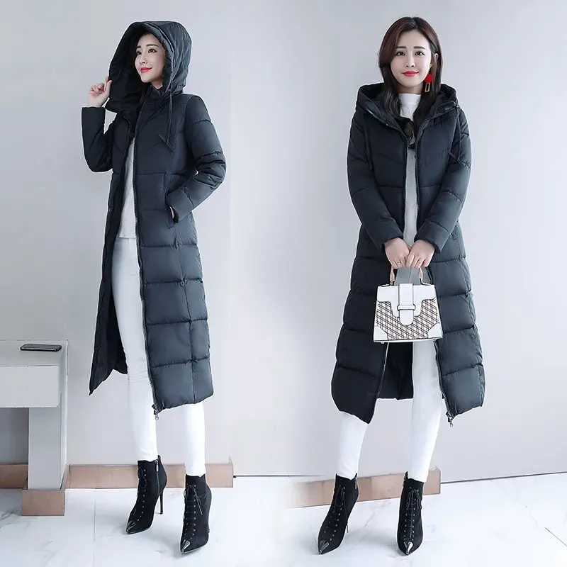 2022 New Winter Jacket Women Parkas Hooded Casual Overcoat Female Jacket Cotton Padded Parka Oversize Outwear Plus Size 6XL enlarge