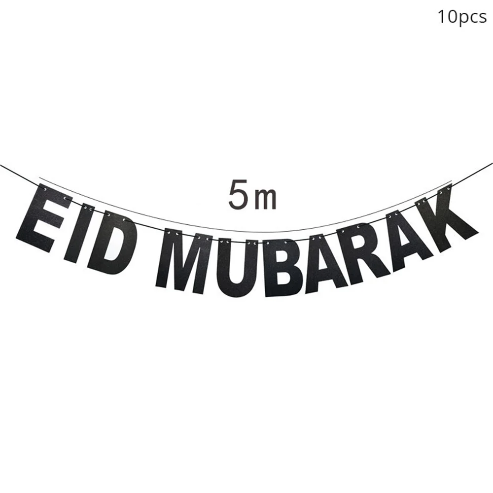 

Eid Al-fitr Outdoor Garden Flag Streamer Holiday Party Decoration Text Banner Background Room Decoration Banner Decoration Flag
