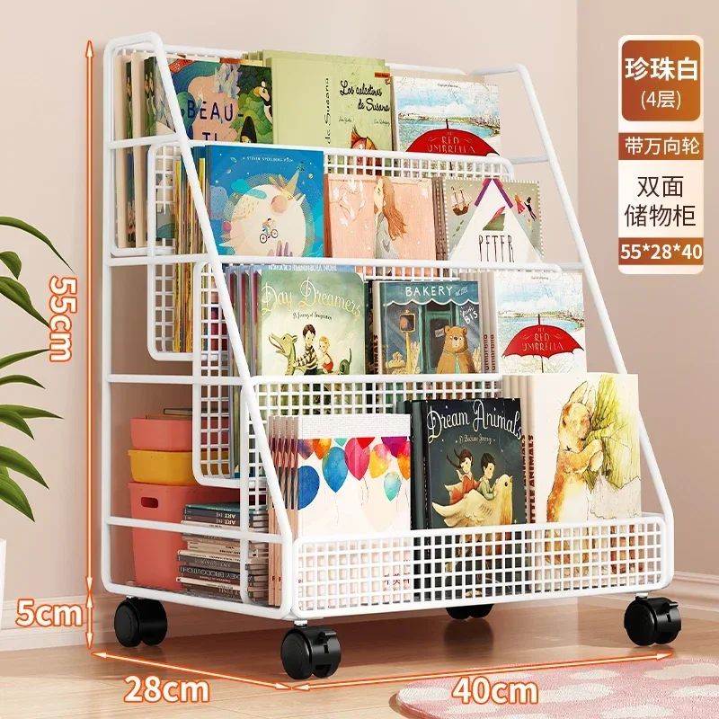 

Напольная книжная полка с колесами