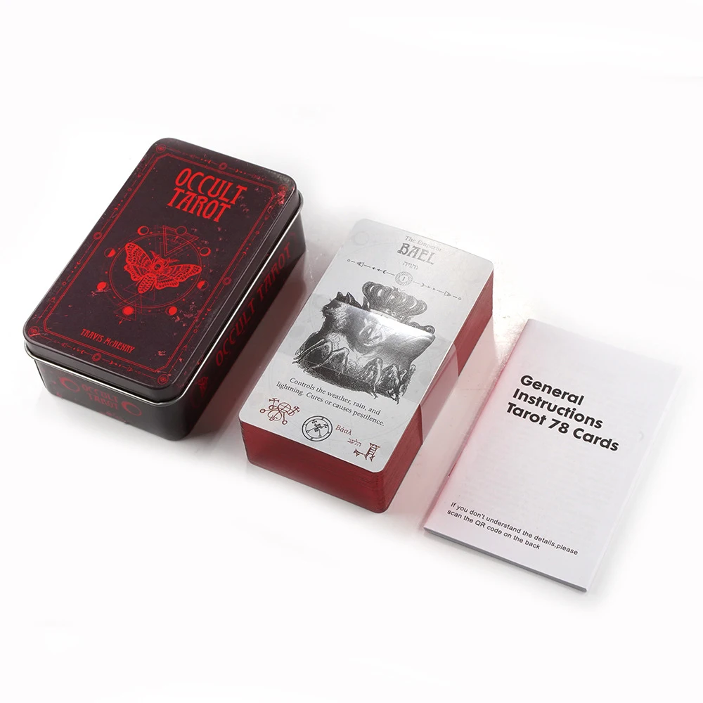 Новая высококачественная железная коробка Карта Таро мультиплеерская
