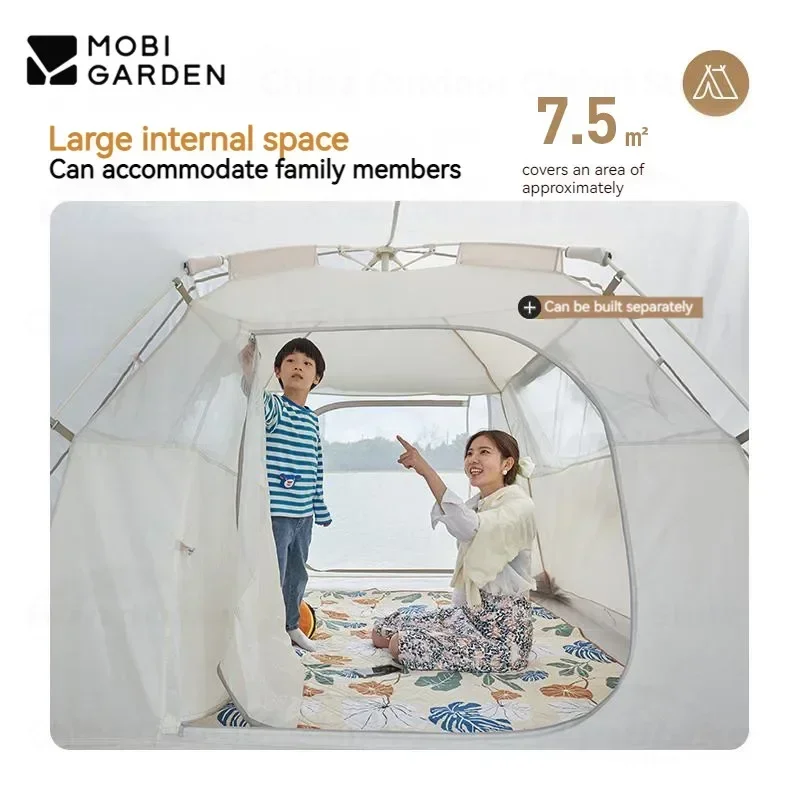 MOBI GARDEN Кемпинг Семейная палатка с нулевым движением 3-4 человека Открытый пикник