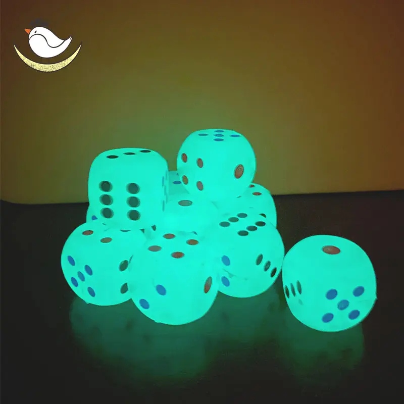 

24-2pcs Dices Cube Bouncy Rubber Ball Pit Balls Party Games Glow in Dark Sensory Toys Marbles Luminous Big Jumping Ball Outdoor