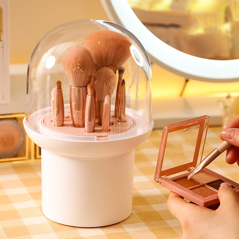 

Органайзер для косметических кистей, пластиковый прозрачный органайзер для хранения косметических кистей, туалетных принадлежностей