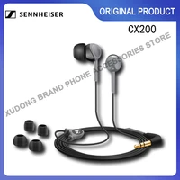 original sennheiser cx 200 street ii wired in ear earphones hifi headphone cx200 stereo bass sound earbuds sport running headset