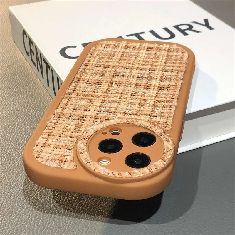 

Luxury Plush Small Fragrance Style Case For iPhone 14 13 12 11 Pro Max X XS Max XR 14 Plus Winter Fluffy Shockproof Bumper Cover