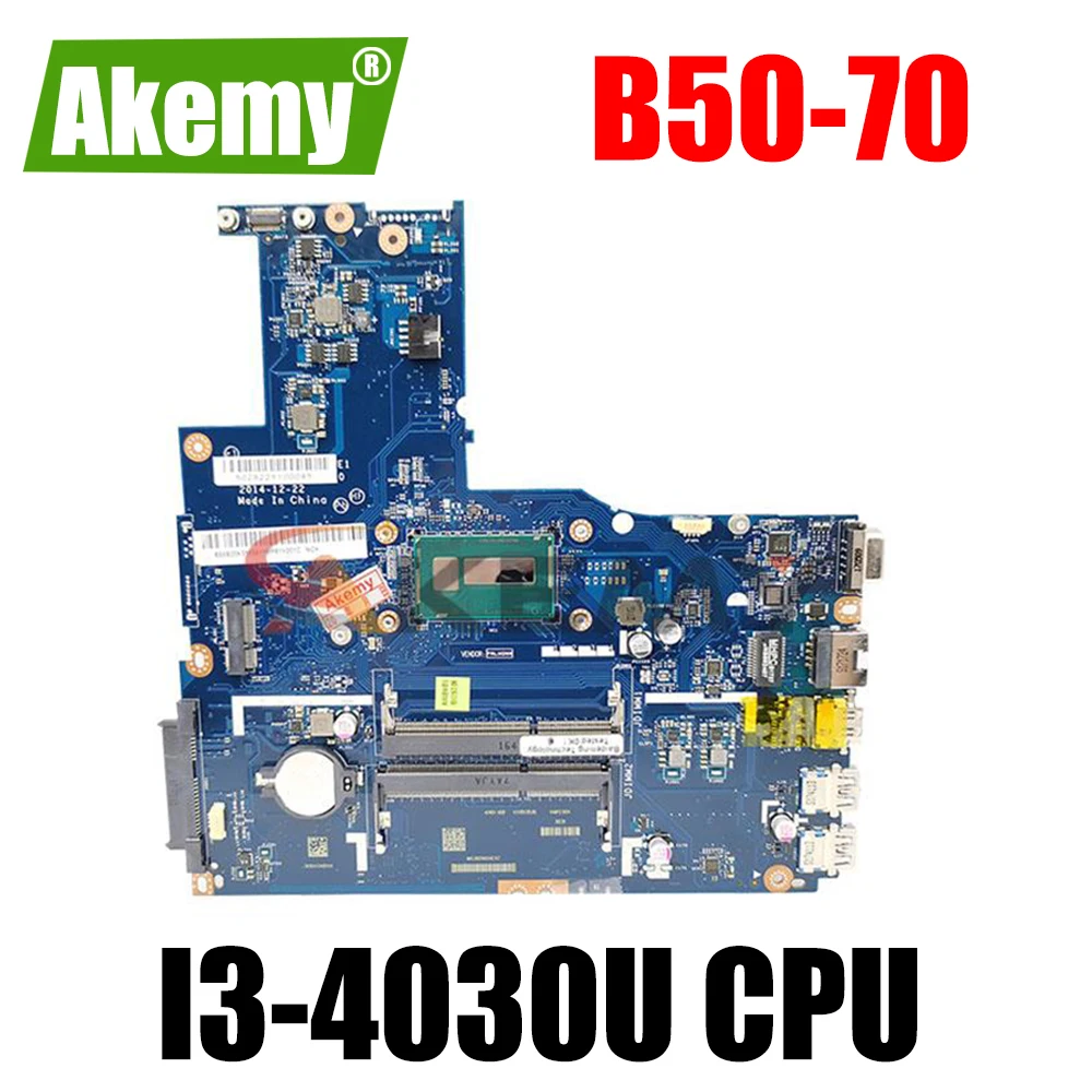 

Оригинальная материнская плата FRU 5B20G46044 для Lenovo Ideapad B50-70 ноутбука ZIWB2/ZIWB3/ZIWE1 LA-B092P SR1EN I3-4030U DDR3 100% протестирована