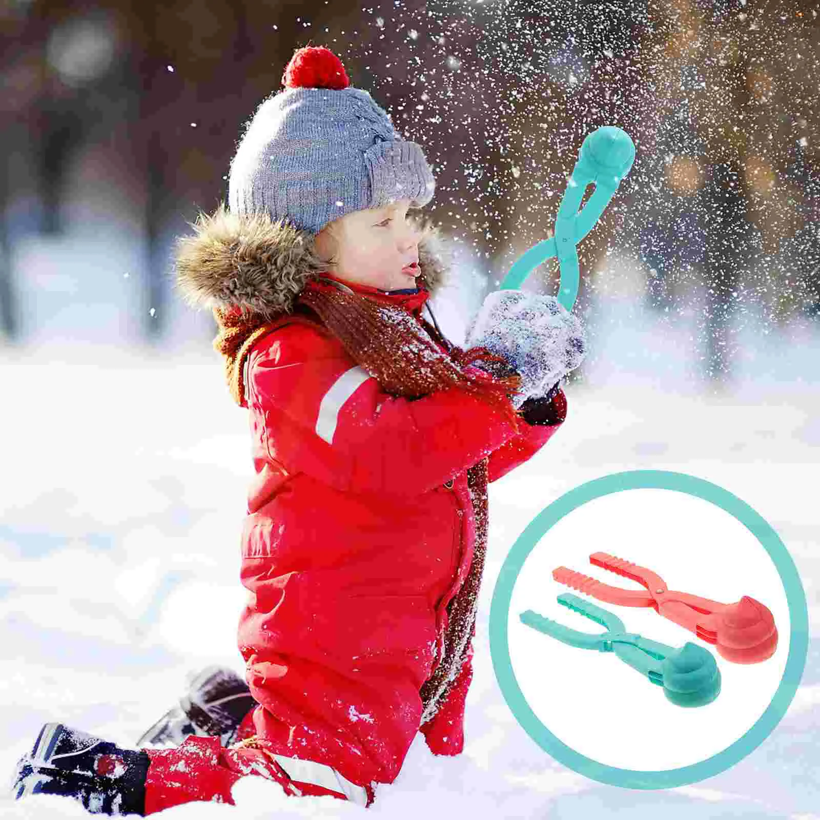 

Snowball Snow Maker Mold Ballclip Winter Clamptool Children Outdoor Making Summer Bomb Ice Party Beach Fight Favor Sand Play
