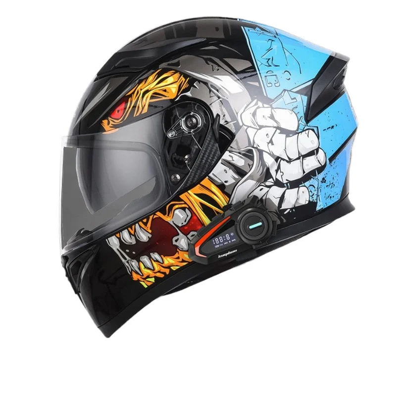 DOTCertified Модульный откидной мотоциклетный шлем Съемная Bluetooth-гарнитура с