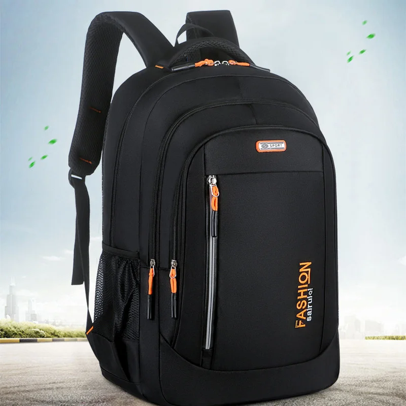 

teenage boys school bags Large Capacity black nylon Multifunctional College Middle High Student schoolbag Backpacks Men 2023