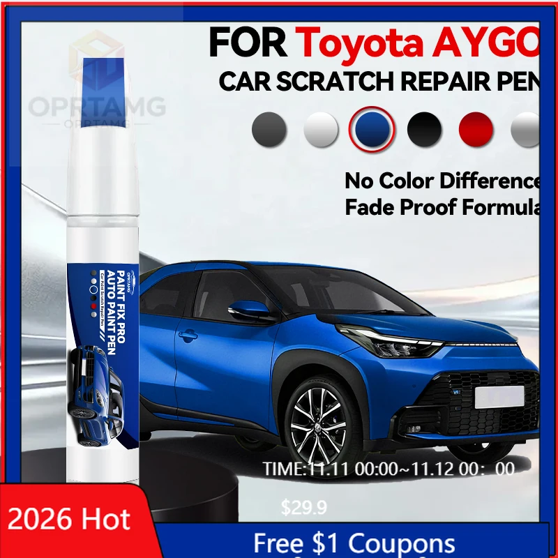 Фото Инструменты для ремонта автомобильных деталей Toyota AYGO: маркер для подкраски, средство для удаления царапин, аксессуары для самостоятельного ремонта авто, черный, белый, серебристый, синий, R №1