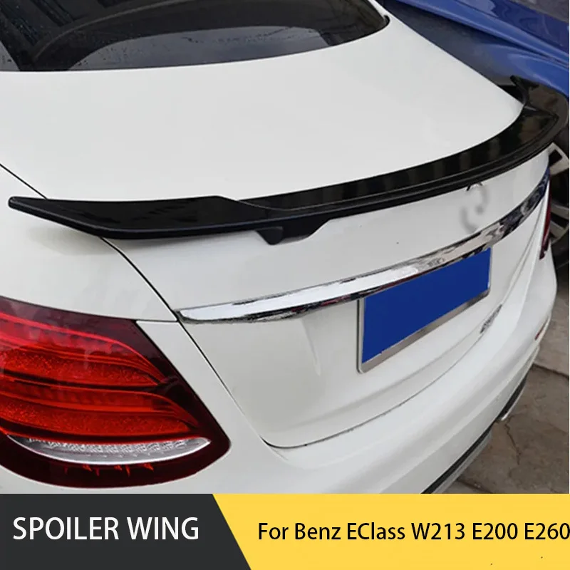 

Rear Trunk Lid Boot Spoiler Wings For 2016-2022 Mercedes Benz EClass W213 E200 E260 E300 RT Style 4 Door Sedan Accessories