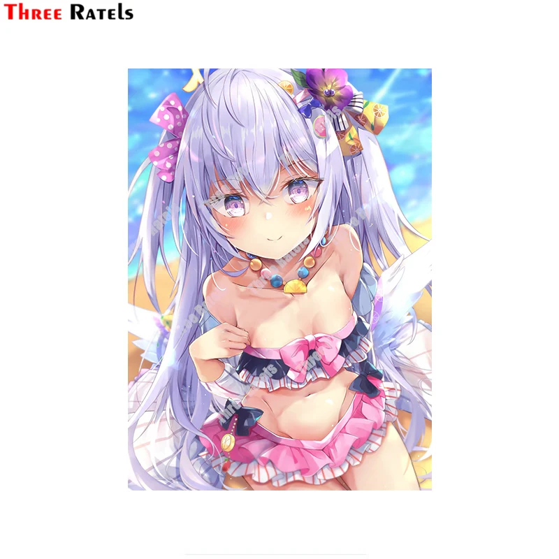 

Синий архиватор Three Ratels B232 Azusa, декоративные наклейки для автомобиля, японское аниме, съемная фотопленка, водонепроницаемость