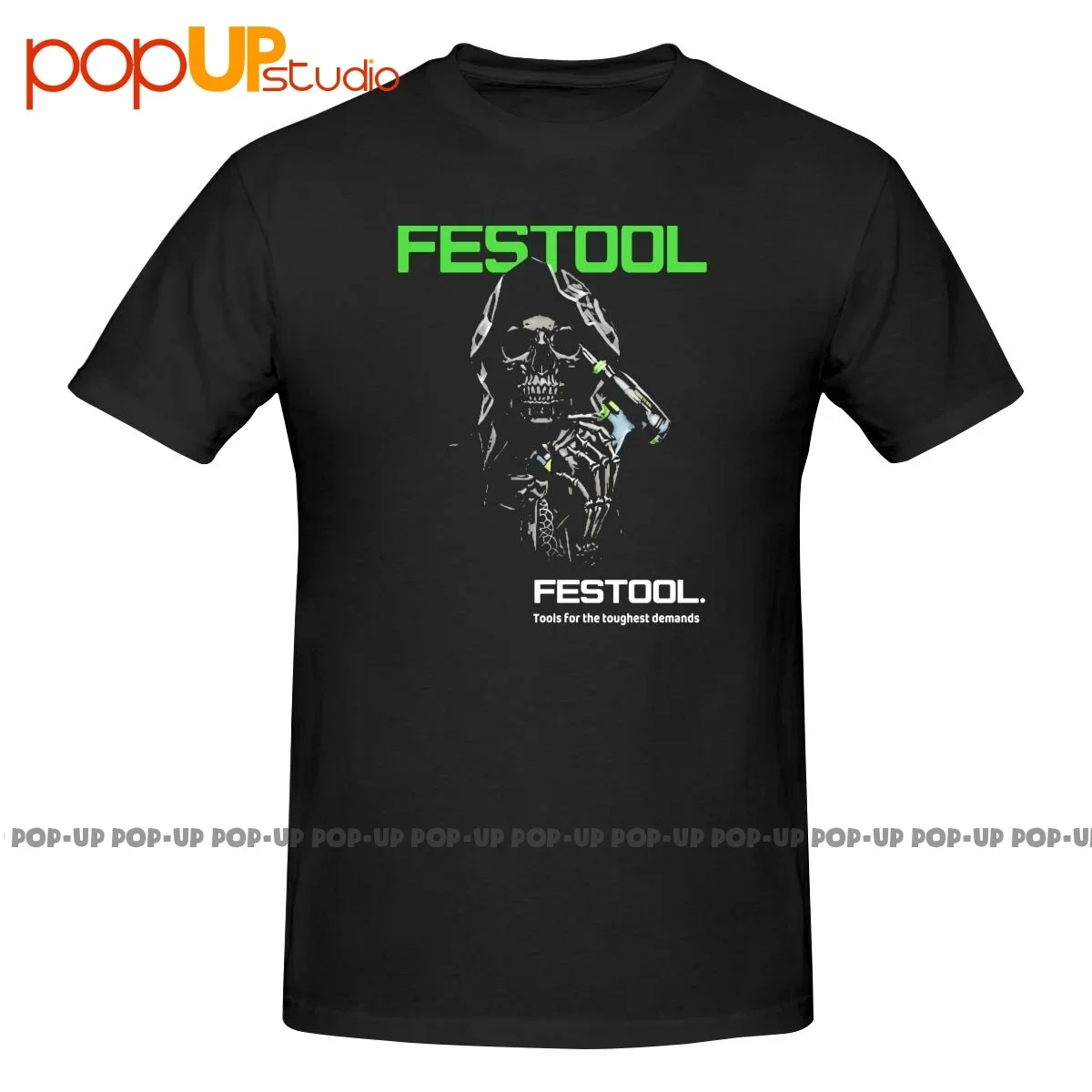 Фото Festool For The Toughest Demands Рубашка Футболка Vtg Забавная классическая футболка высокого качества №1