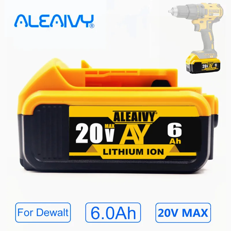 

Замена аккумулятора для DeWalt DCB184 DCB181 DCB182 DCB200 20 в 6A 18 в 20 в