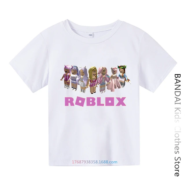 Kids Game Robloxing Tshirt Top Tees Summer harajuku Casual T-shirt Boys Game Sport T-Shirt Children Anime Girls tshirt 1