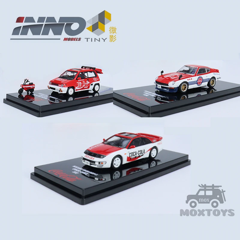 INNO x TINY 1:64 HONDA CITY TURBO II/NISSAN FAIRLADY Z литая модель автомобиля