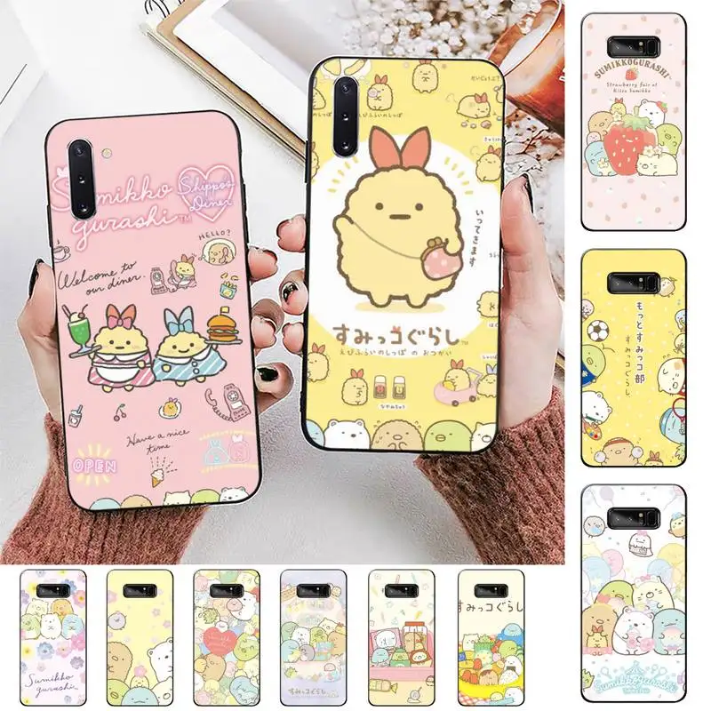 

Japan anime sumikko gurashi Phone Case for Samsung Note 5 7 8 9 10 20 pro plus lite ultra A21 12 72