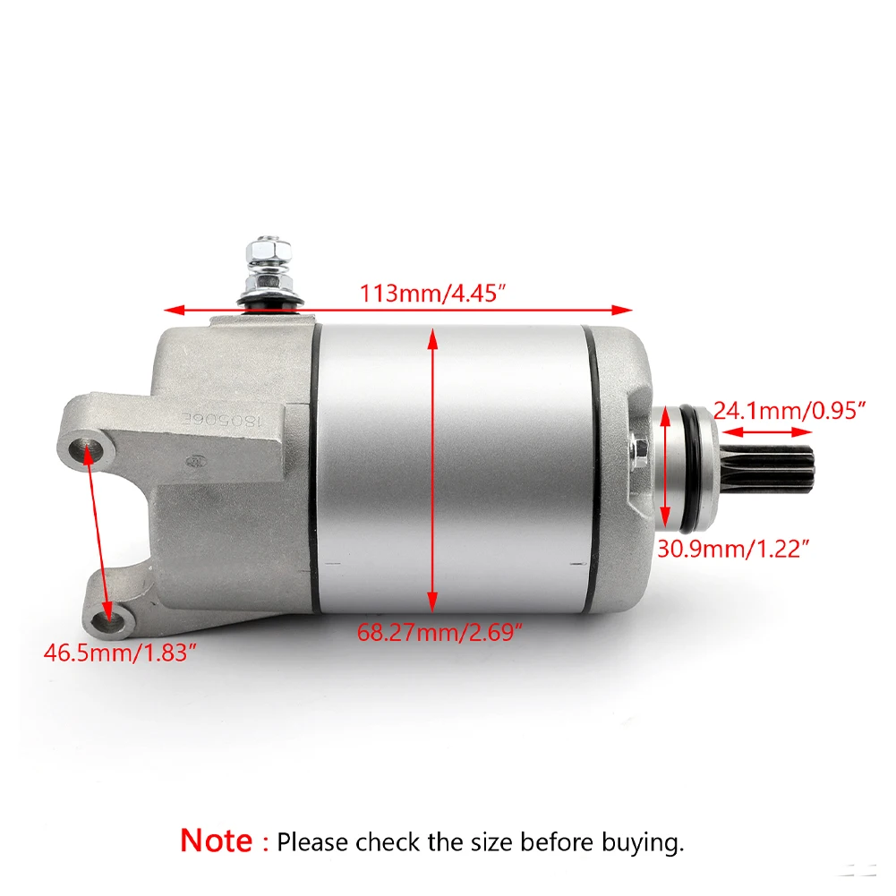 

3HE-81890-00-00 Motorcycle Starter Motor For YAMAHA Moto ATV 350 YFM35 RX400 YZR600 TFM35G GRIZZLY 2WD 4WD 348cc 3HE-81800-00-00