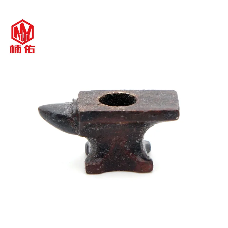 

Edc Brass Knife Pendant Sheep horn anvil umbrella rope knife pendant EDC pendant vintage personality creative DIY charm pendant