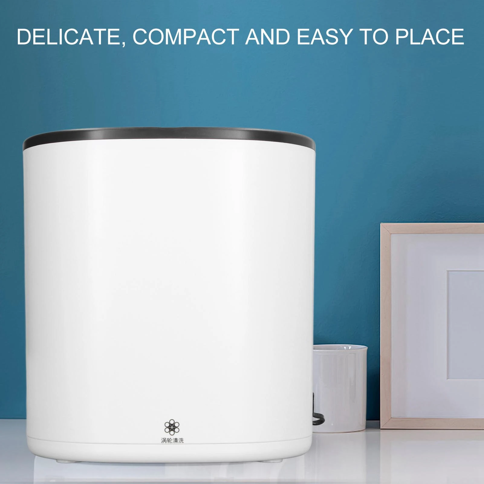 

4.5 л Портативная стиральная машина, мини турбо шайба, белая шайба нижнего белья 100-240 В для путешествий квартиры