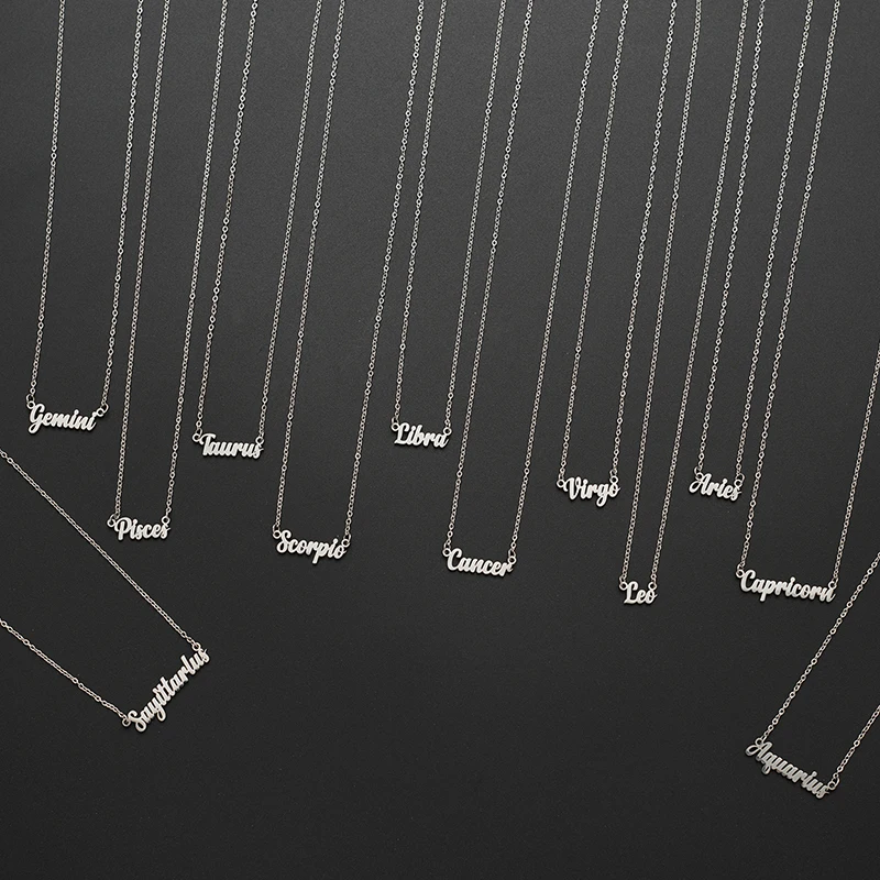 Ожерелье 12 знаков зодиака с созвездиями для женщин и мужчин модное колье